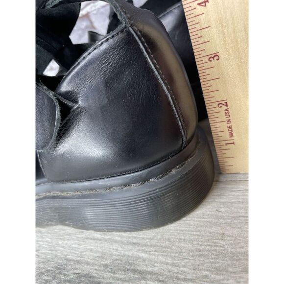 Dr. Martens Geraldo Black Leather Strap Gladiator Wedge Sandals Men’s 9M US/42EU main image 6